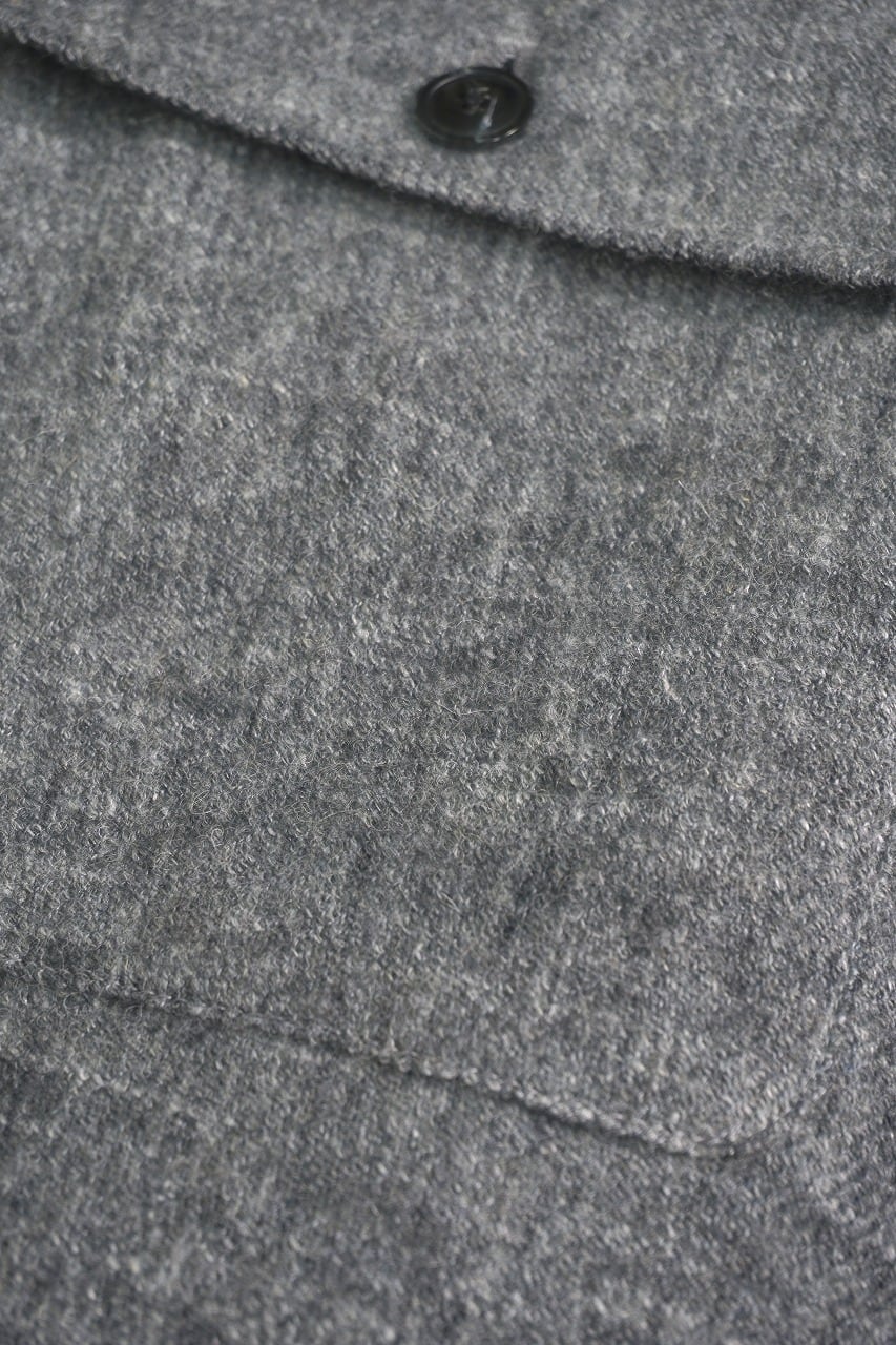 Wool Linen Tweed Wide Pants