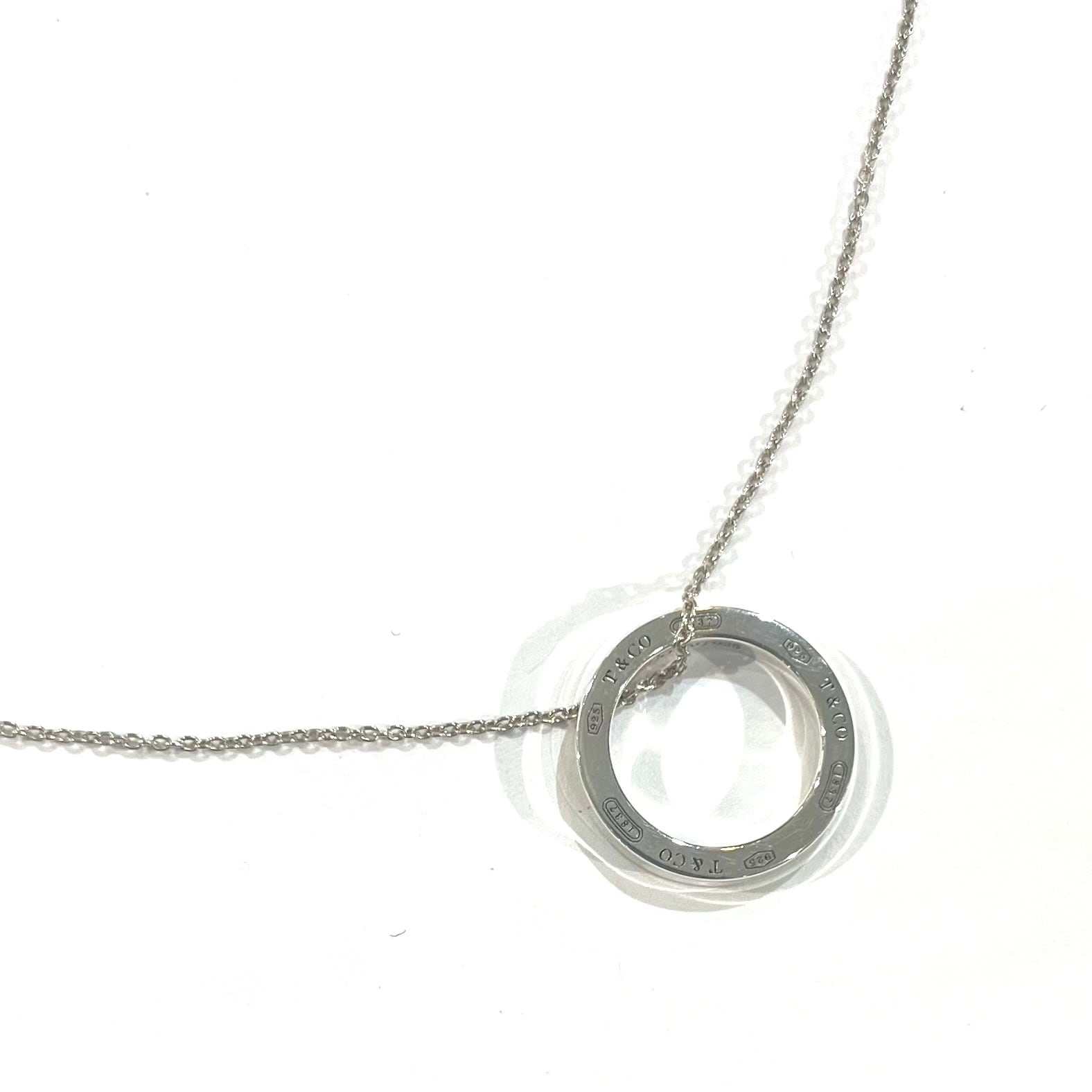 TIFFANY&CO.】2458 1837 ティファニー サークルリング ネックレス