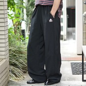 adidas side zip design wide nylon pants