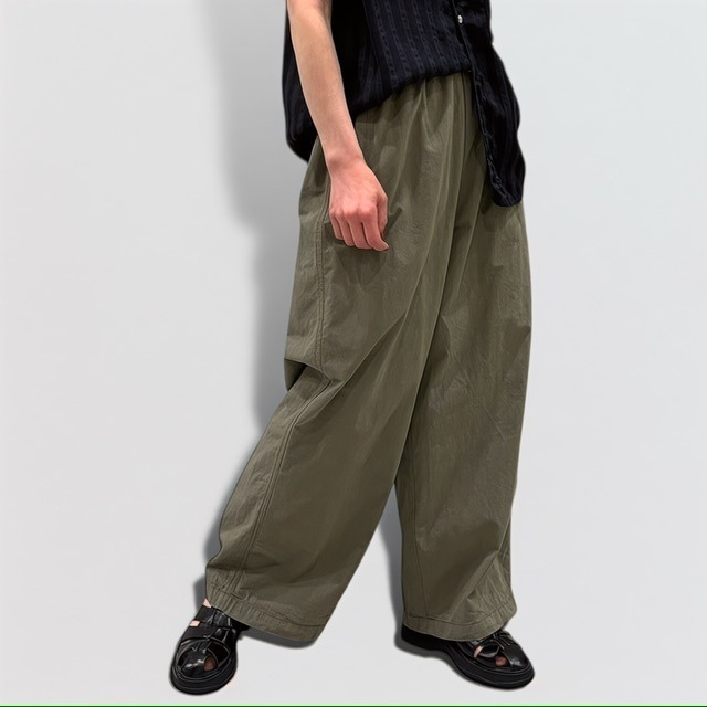 pas de calais modern jewel beetle chambray wide easy pants