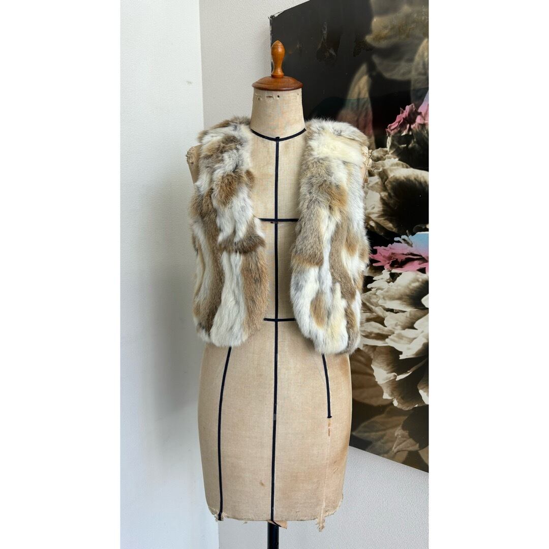 damselle ファー ベスト vintage 古着
