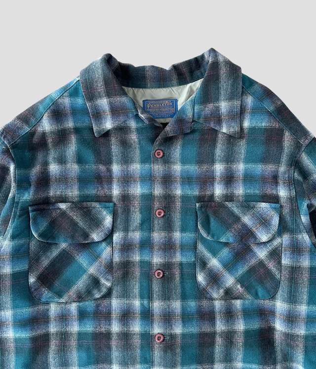 -Pendleton- Vintage 70s 1X Board Shirt made in USA