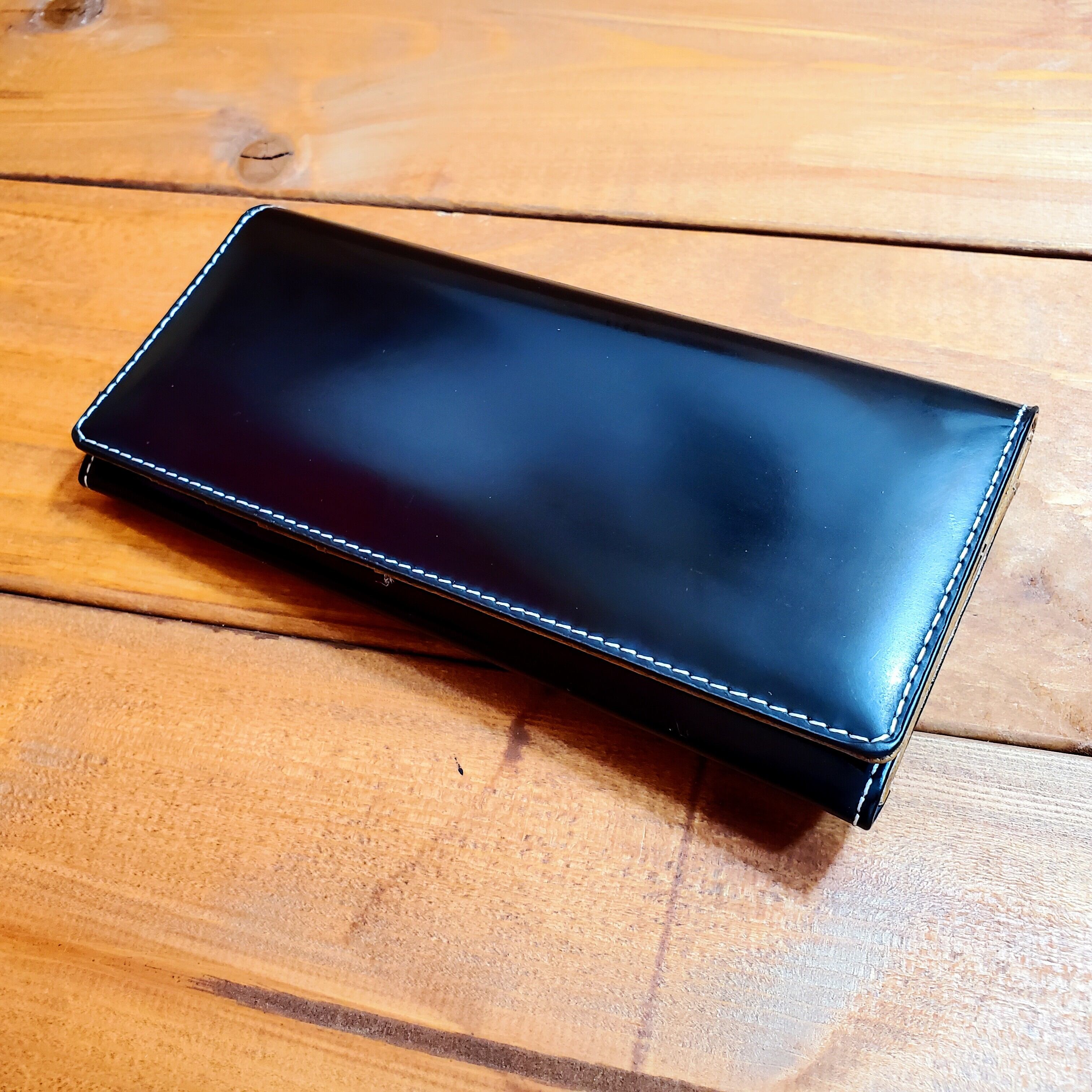 ブラックダイヤ　馬革ロングウォレット（bzsq-1731）