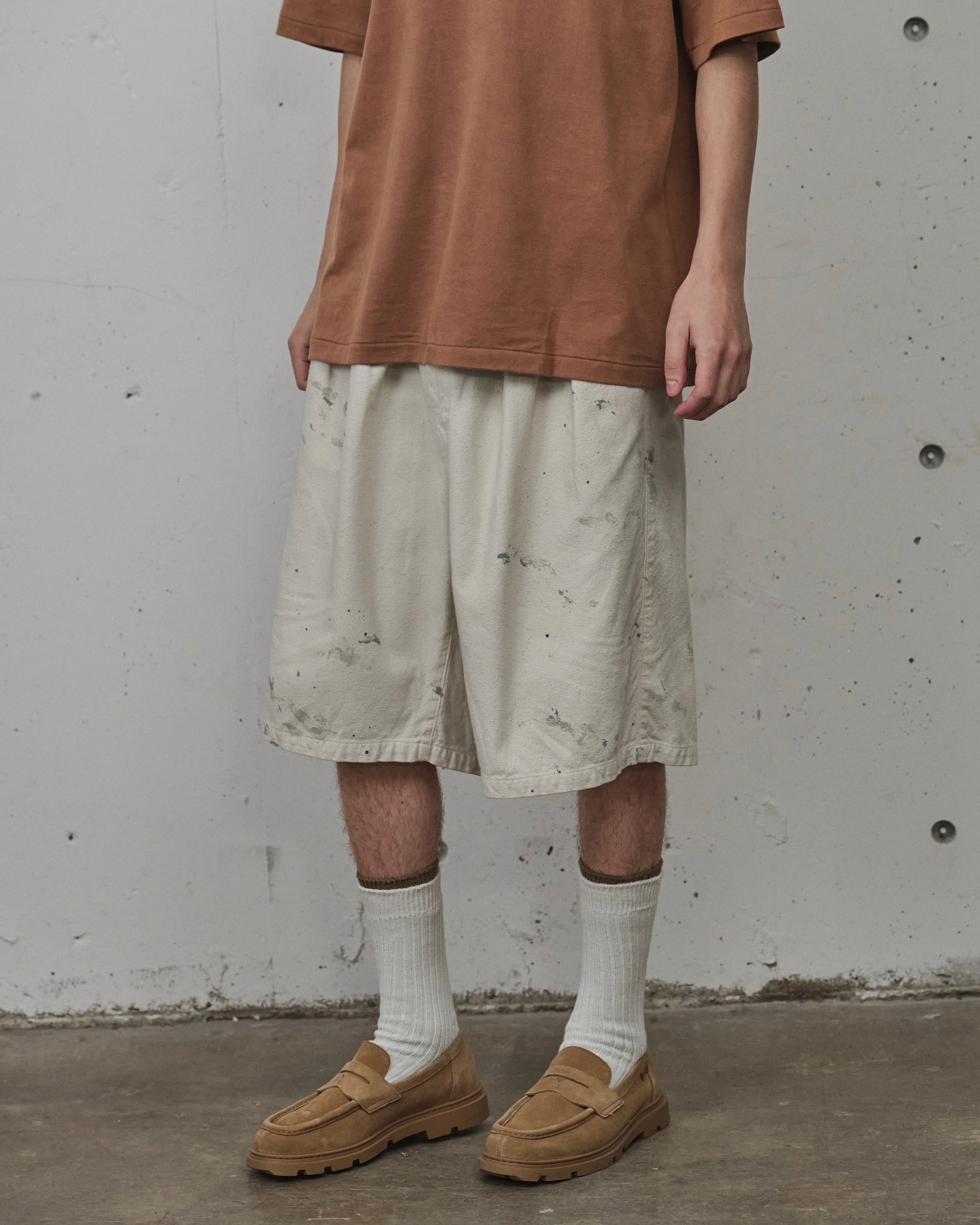 ANCELLM / C/R DUCK SHORT PANTS (WHITE) | THE MODERN AGE