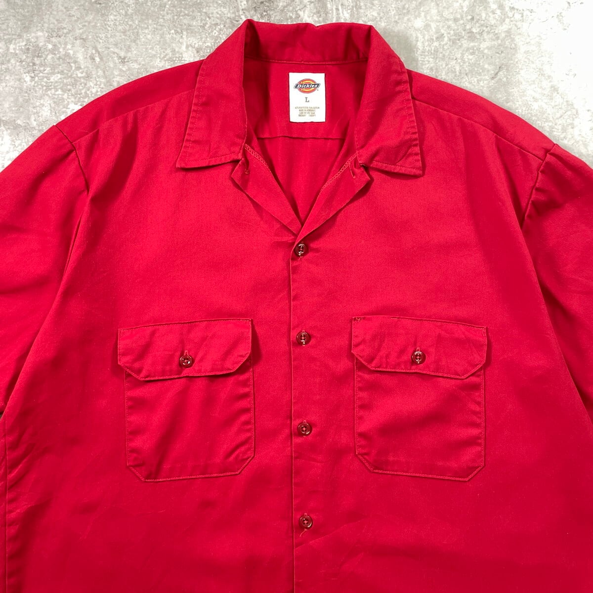 Dickies ディッキーズ ワークシャツ 半袖シャツ メンズXL相当 古着