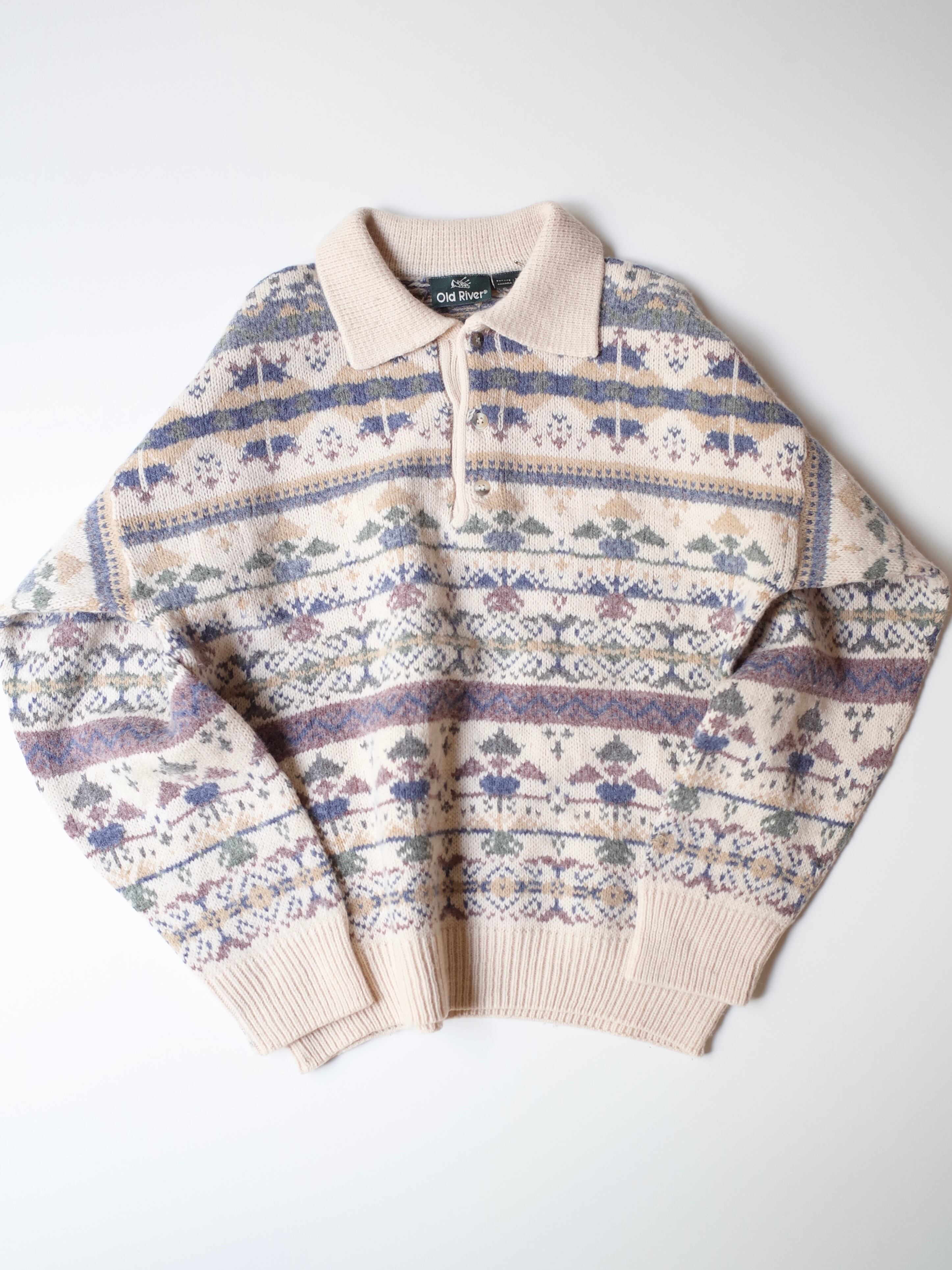 Old River collar sweater