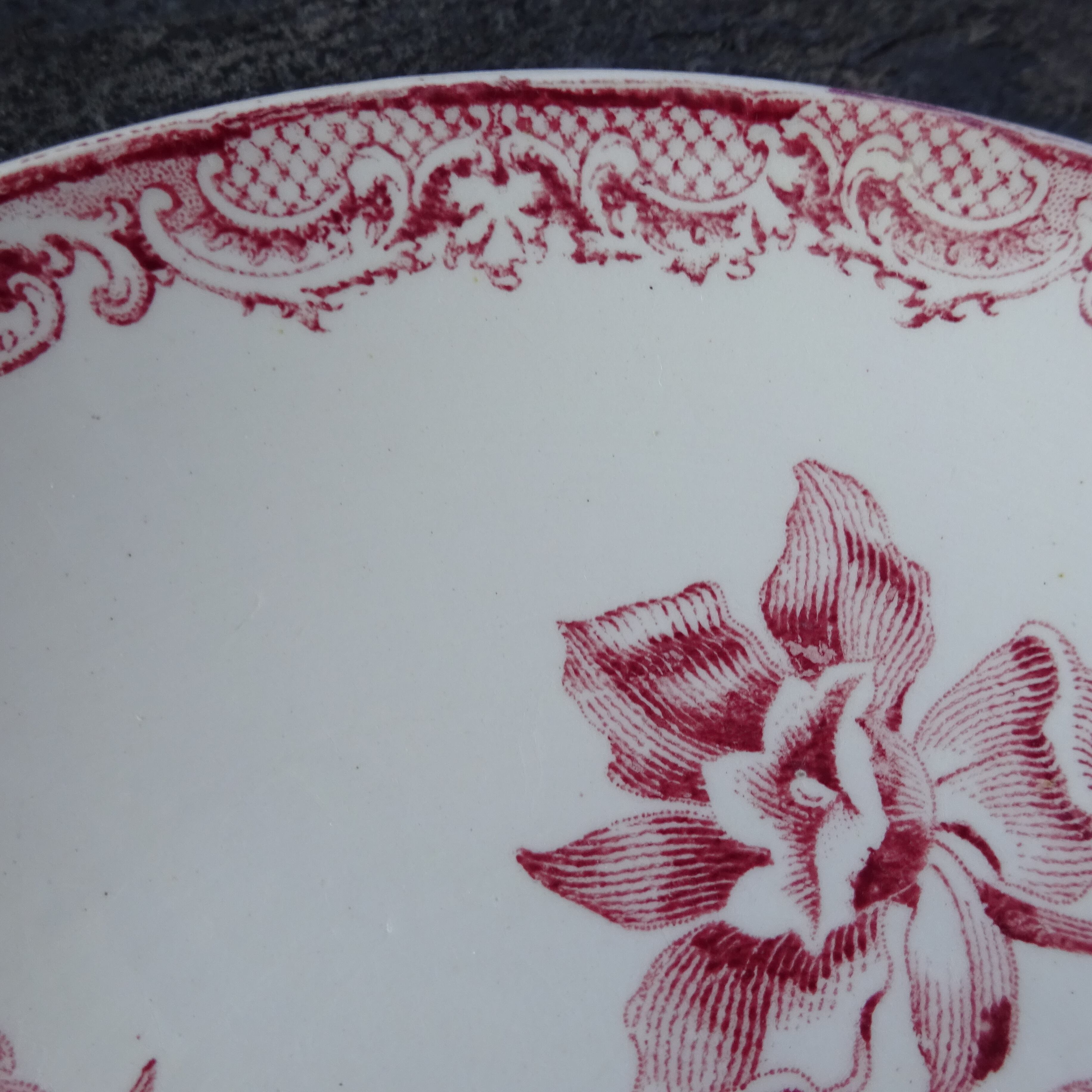 【 Épuisé 】Sarreguemines*modèle《FONTANGES》petite assiette