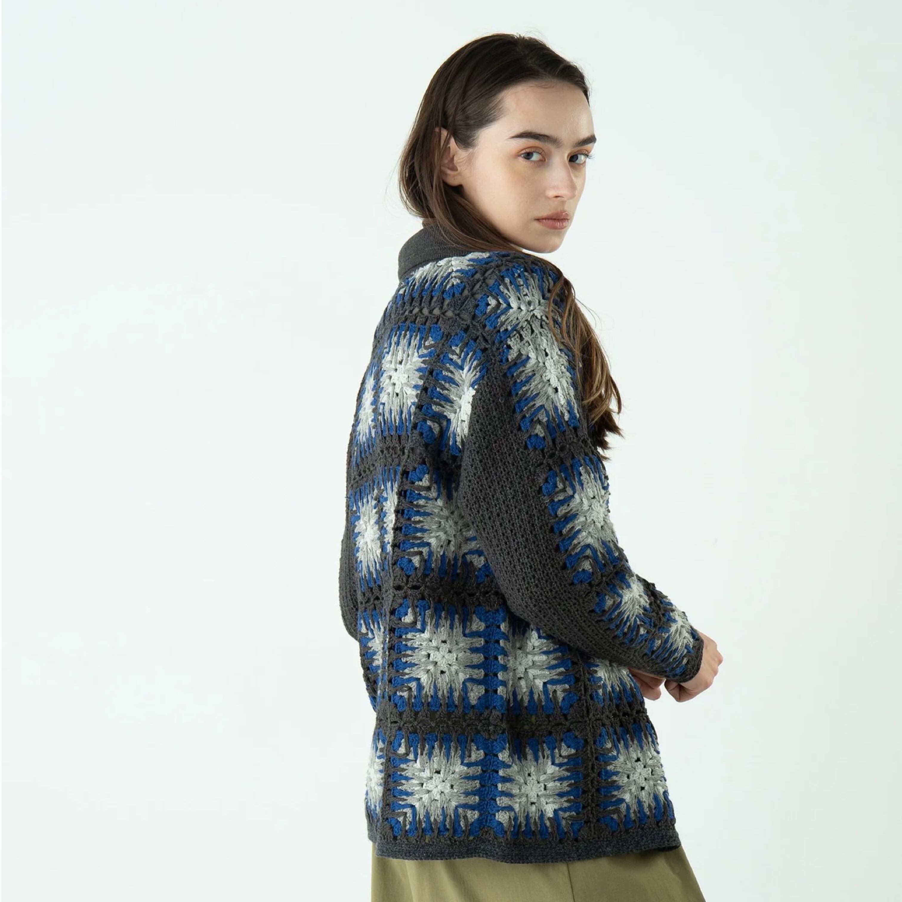 CROCHET POLO CARDIGAN / PENDLETON | SCENE REPORT