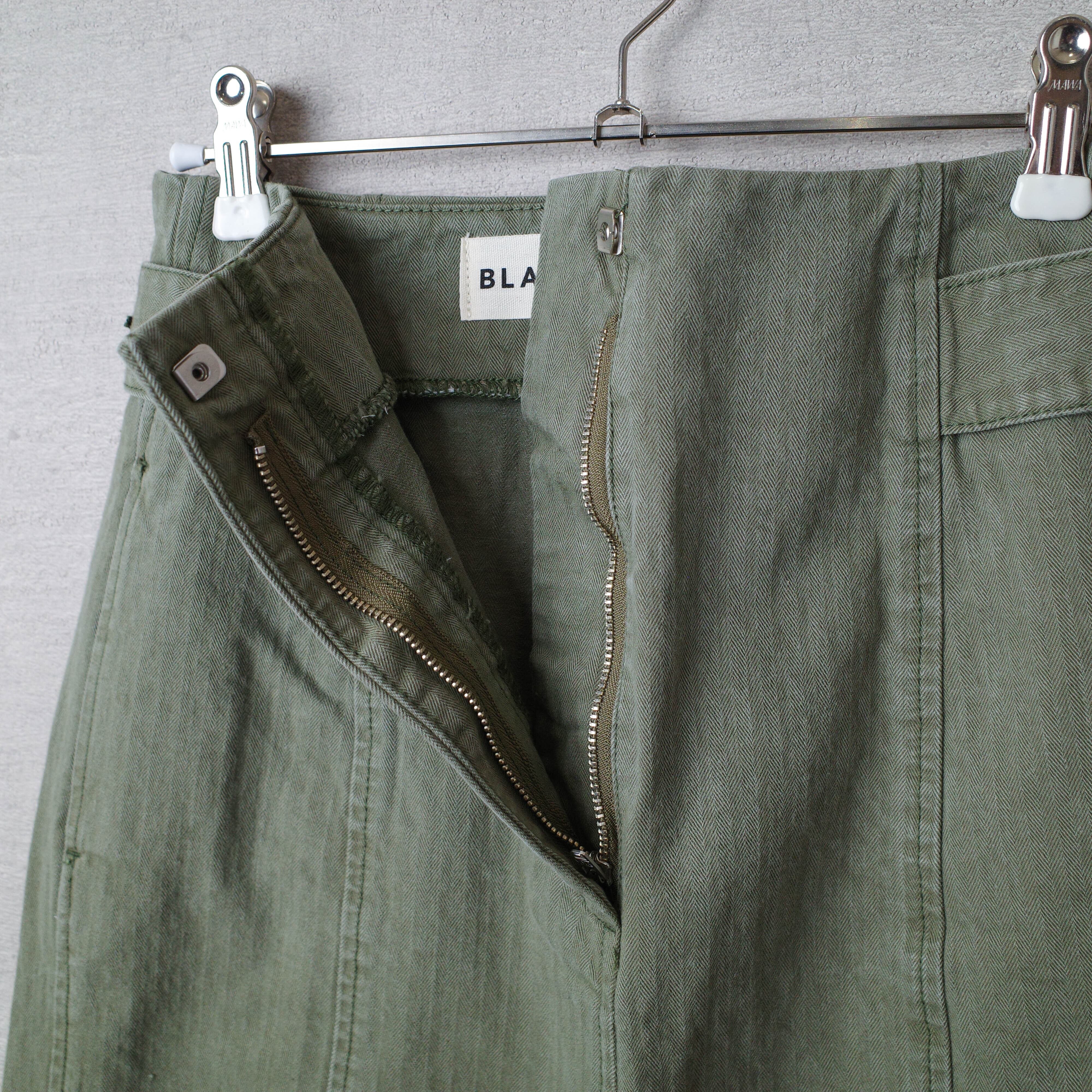 [NEW] BLACK by MOUSSY	JAPAN MADE HERRINGBONE PANTS KHAKI 070BA311-0020