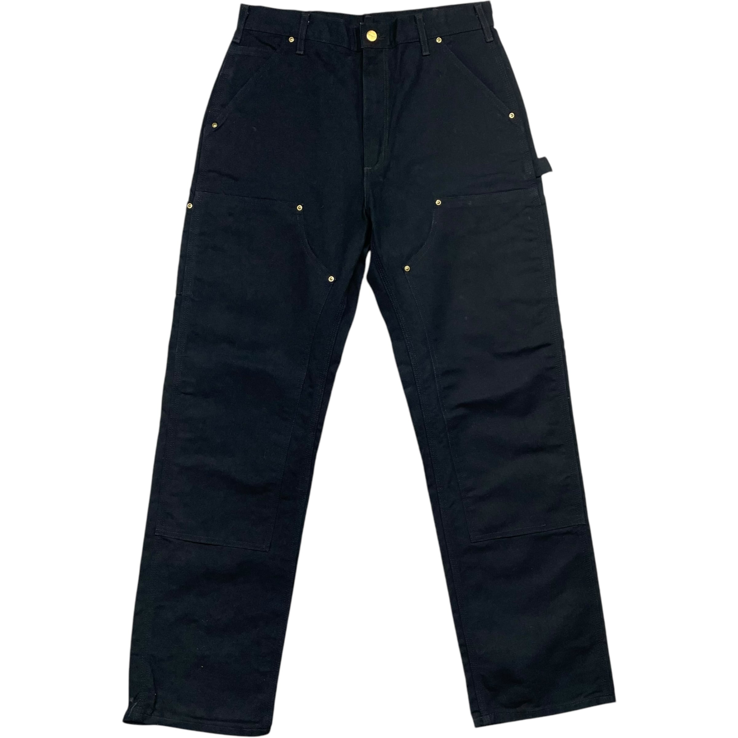 《実寸W31L32》 Carhartt カーハート ワークパンツ ペインターパンツ ダブルニー グッドコンディション USA製 no.5114