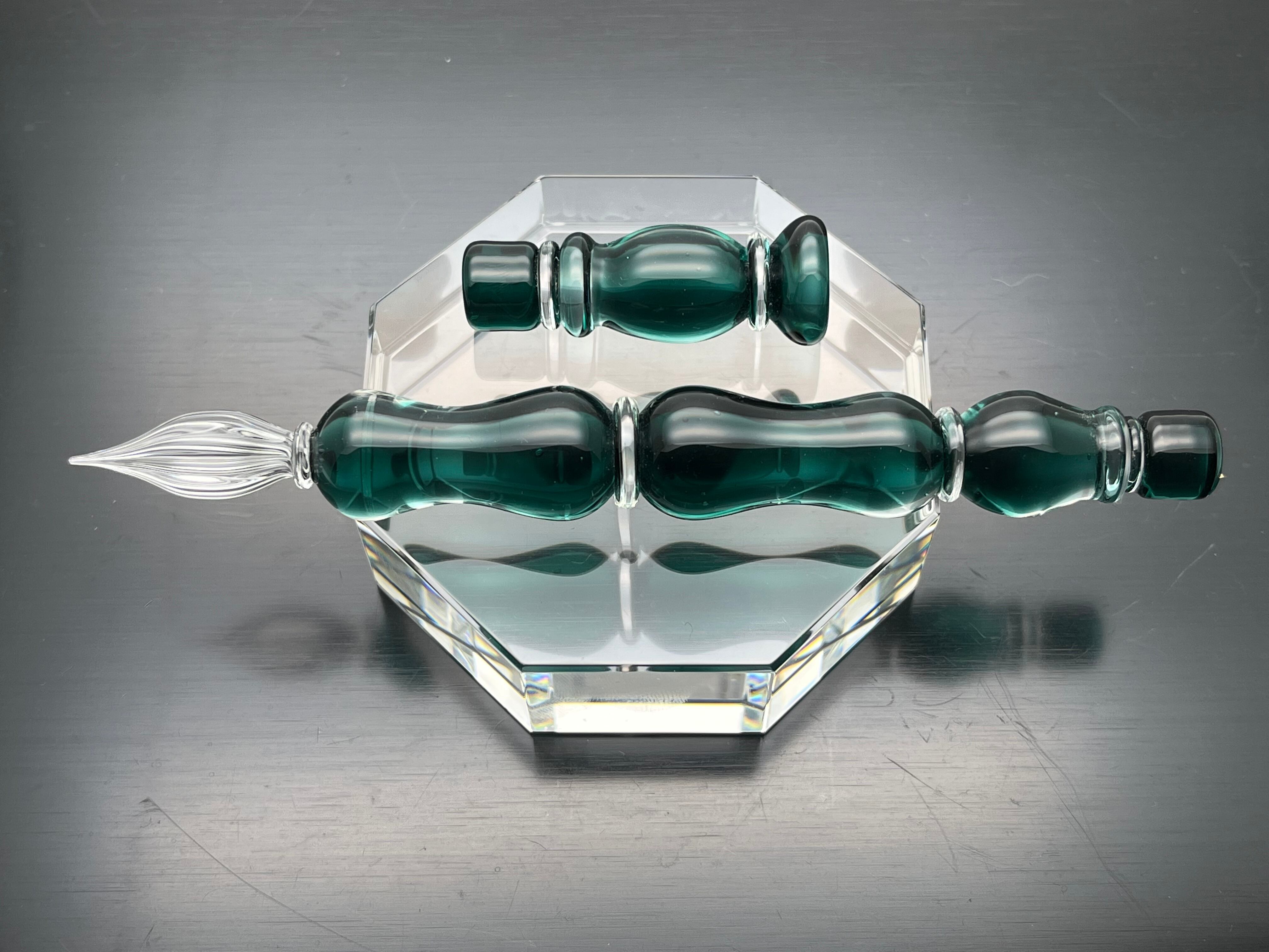 受注制作可能 Big type 硬質ガラスペン チェス『ルーク』