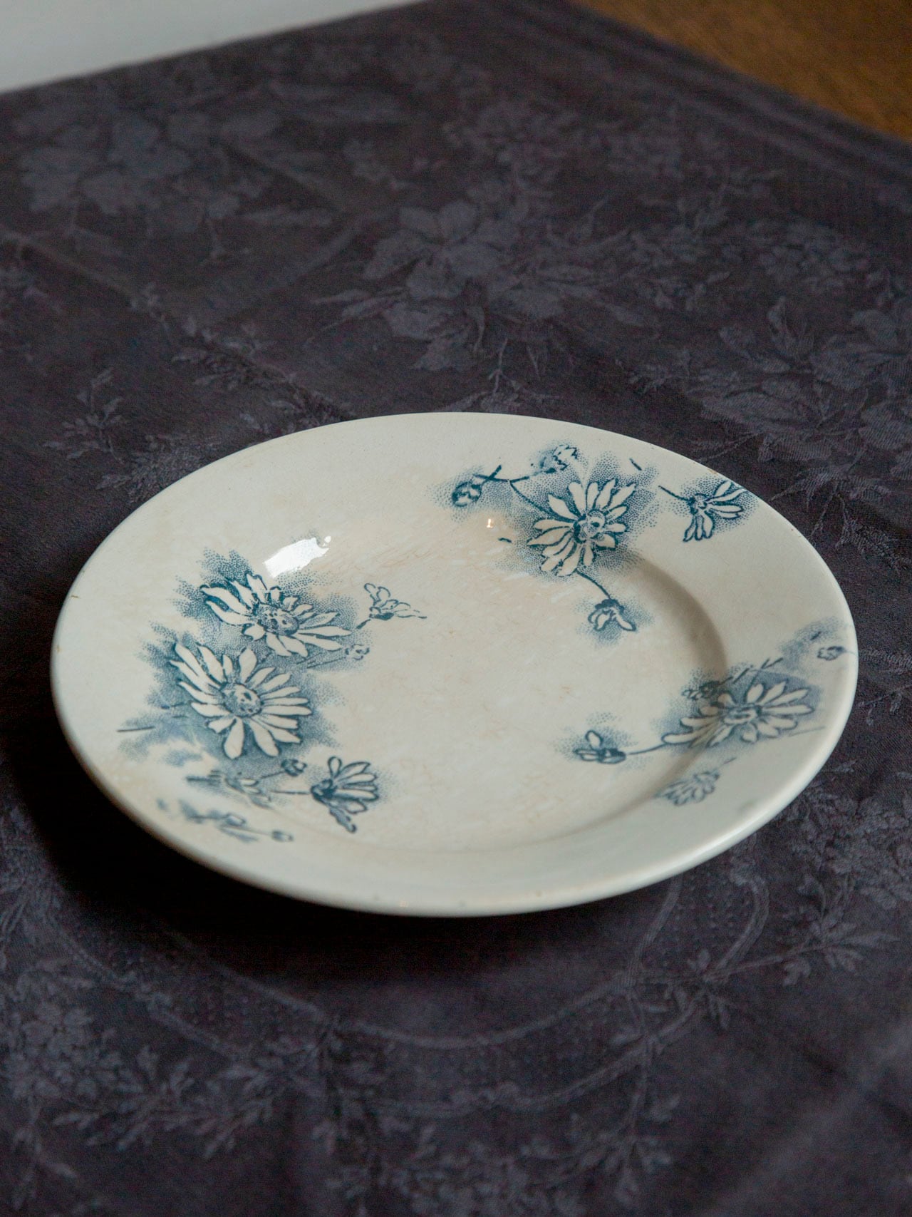 Givors ジヴォール 花柄プレート/France <Terre de Fer・テールドフェール・フランス・アンティーク皿>