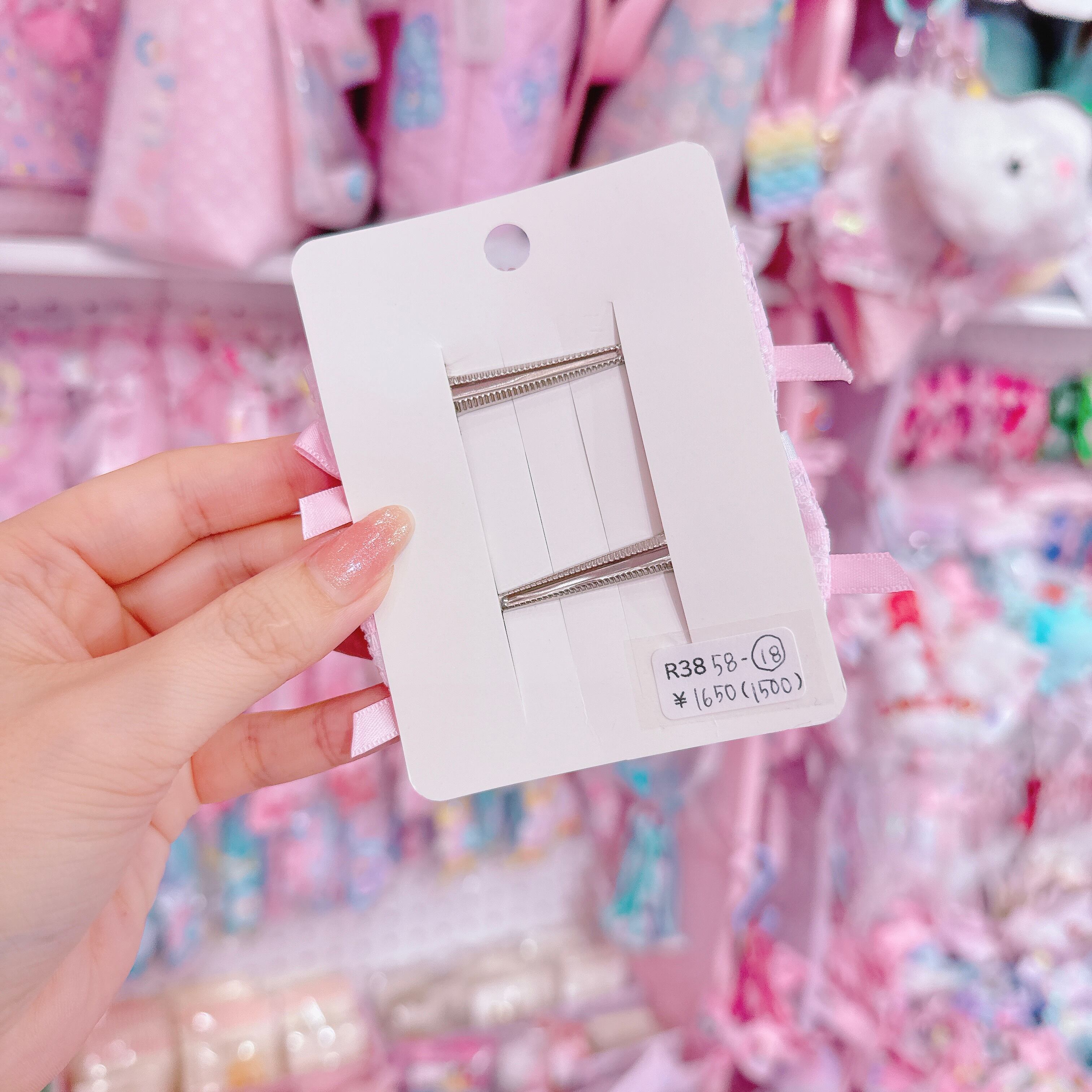 【R38】58-18ツインヘアクリップ