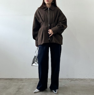 ナンバーミーTOKYO"TAC PEPLUM JACKET"BROWN