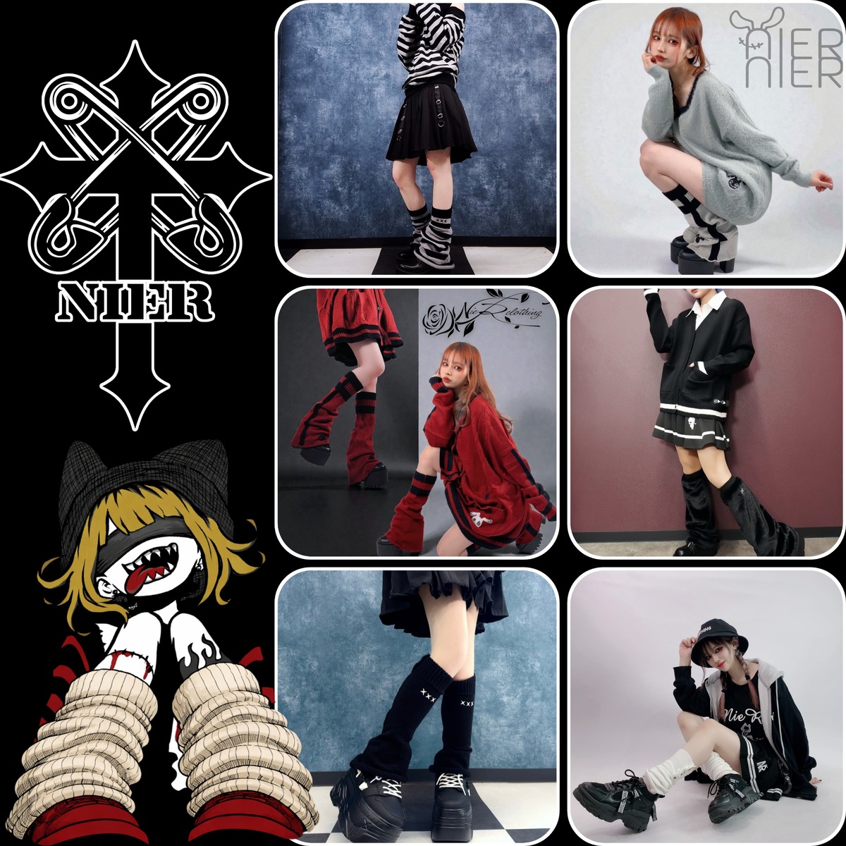 h.NAOTO HN+nois 編み上げレッグカバー 1/6レッグカバー大特価ガチャ【お1人様1回限り】 | NIER CLOTHING