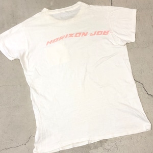 ⊕1980'S POCKET TEE WHITE XL "バックプリント,HORIZON JOB"
