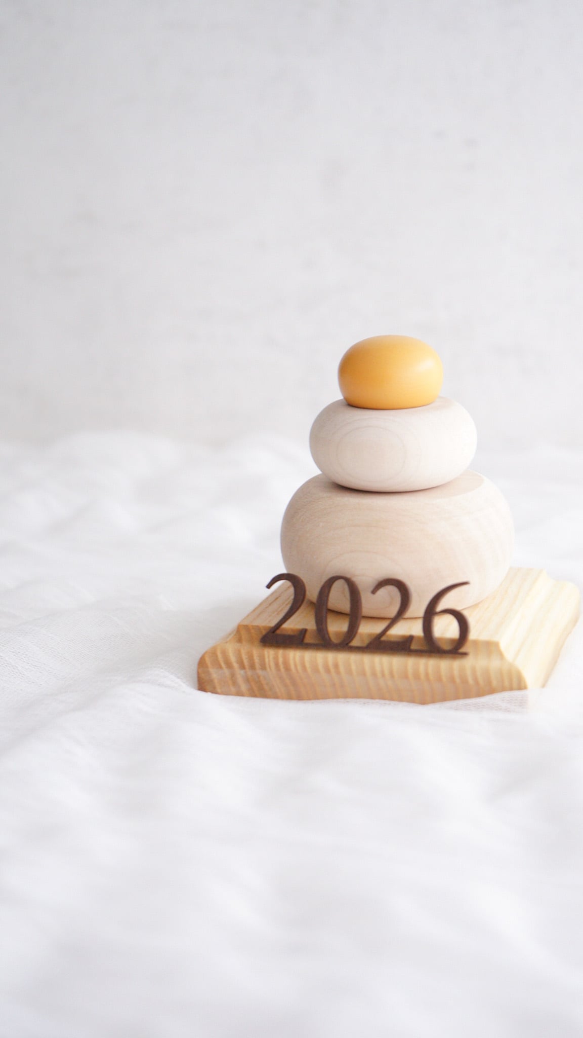 T007 【 鏡餅 】 木製鏡もち お正月 正月飾り 新年 / 2026バナー・収納