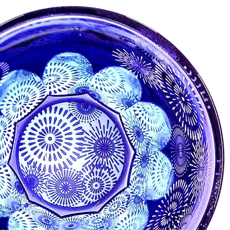 砂切子 花火 金紫 ライトブルー 名入れ無料 アルファベット12文字まで 紫なので古希 喜寿 卒寿の贈り物としてもピッタリです 椎名切子 Glass Lab 江戸切子 砂切子の通販