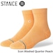 Stance スタンス アイコン クォーター Stance Socks Icon Washed Quarter メンズ レディース L 25.5-29cm 靴下 ソックス 大定番 ストリート ファッション ギフト 男性 女性 彼氏 彼女 プレゼント Icon_Washed_PEA L25.5-29cm