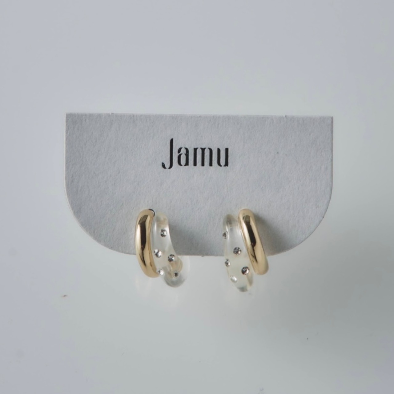 Jamu ピアス：クリアドット