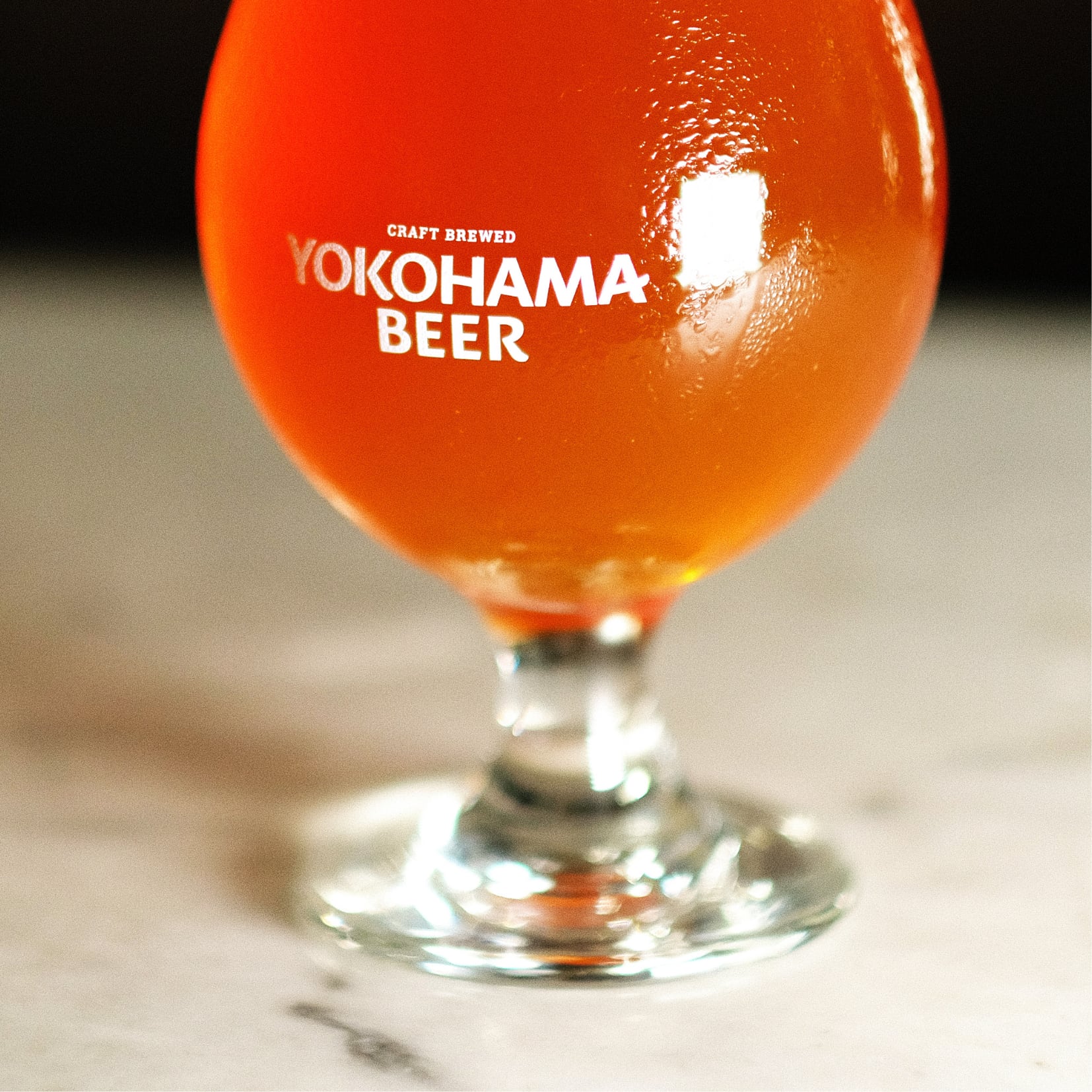 YOKOHAMA BEERロゴ オリジナルグラス　Mサイズ（384ml）2個セット