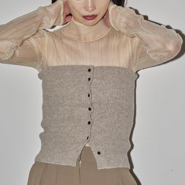 TODAYFUL トゥデイフル / Sheer Randomrib Knit シアーランダム TODAYFUL トゥデイフル / Sheer Randomrib Knit シアーランダム