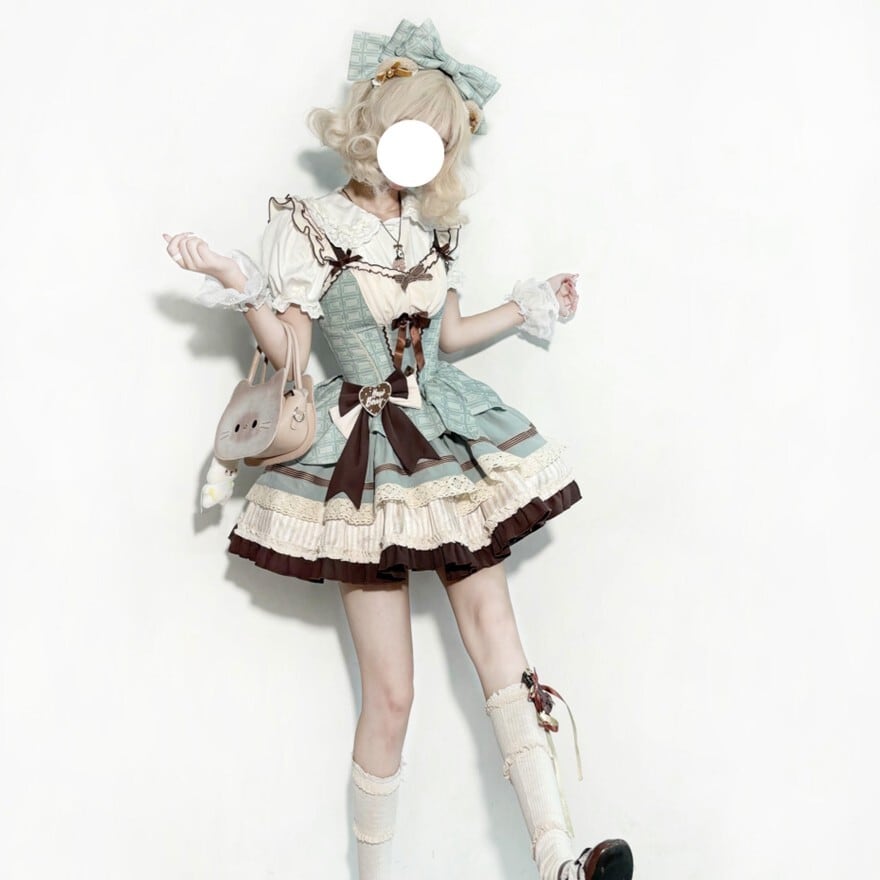 ロリータファッション 甘ロリミントチョコワンピース | ロリィタ