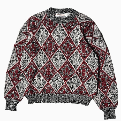 Vintage 80's【McGREGOR】Patterned Knit Sweater