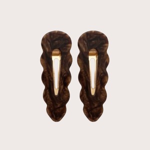 Peignée Paris / Barrettes Signature - Chocolate