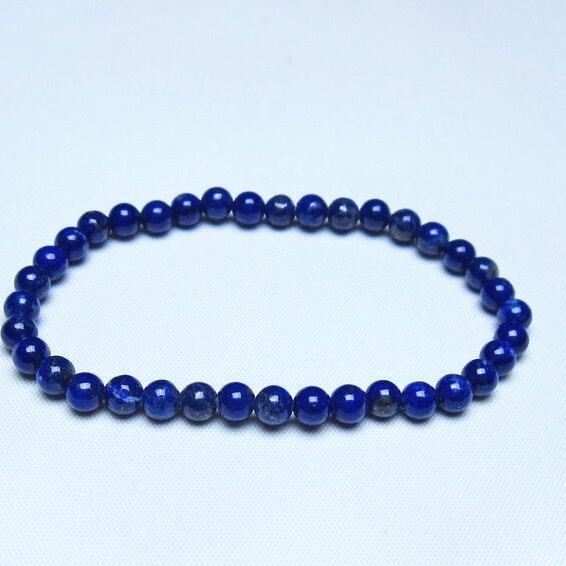 ラピスラズリ ブレスレット 5mm 一点物 メール便可 [M便 1/10] 111-48447