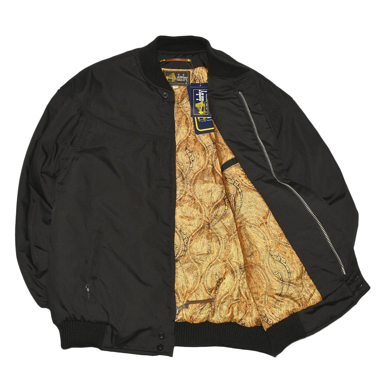 正規品 キムタク着用同型同色 サンフランシスコ ダービージャケット 黒×金 L