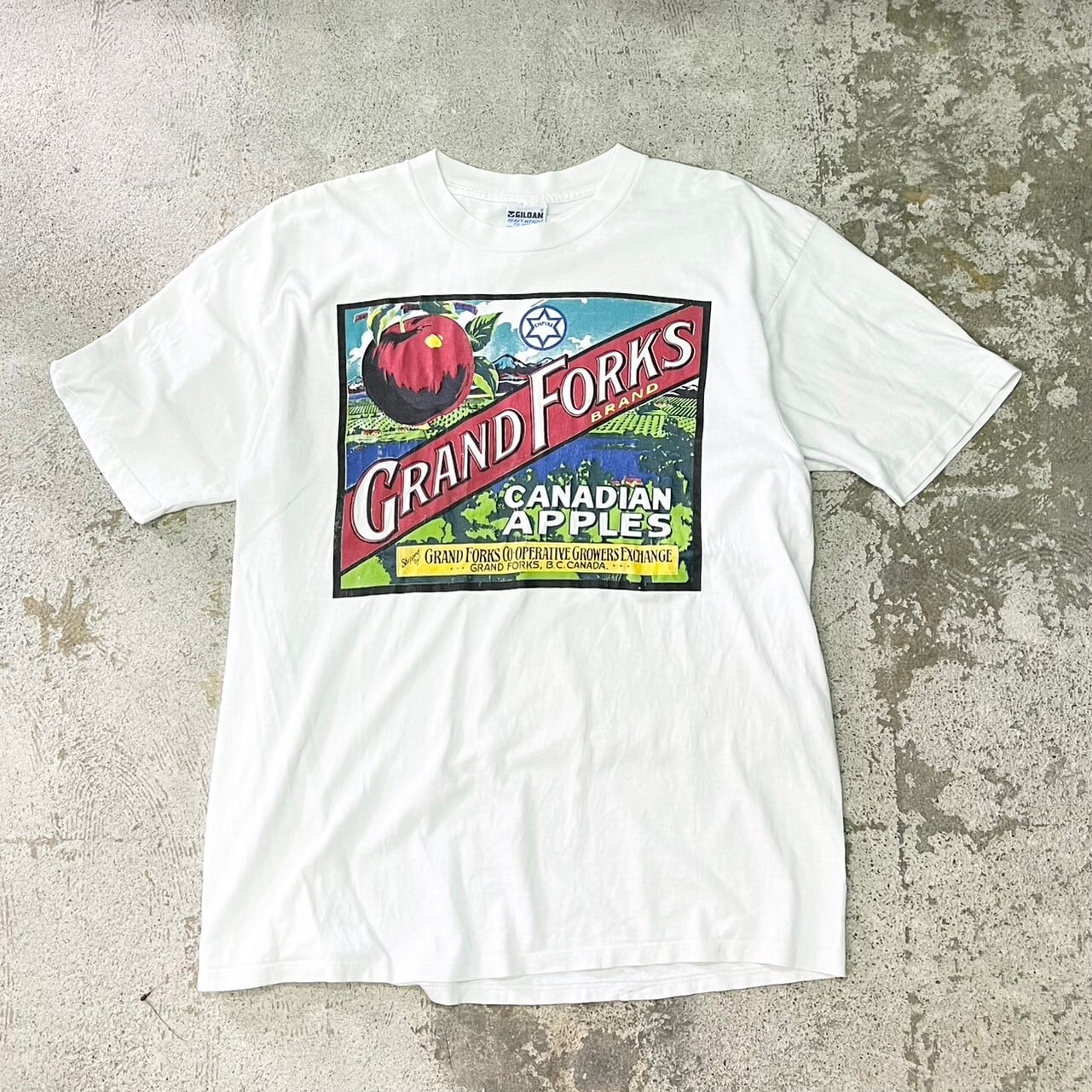 【Vintage】90s GILDAN Tech Painted Tee