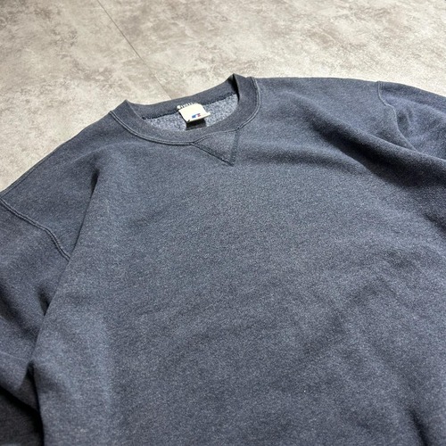 00s Russell V-neck 無地 ネイビー ounce Mid M 詳細写真6