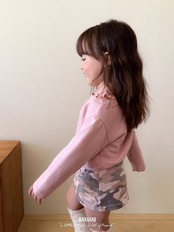 韓国子供服 / BANANA J / 26Autumn / カモフラピーナッツスカート / 秋服 / キッズ *XS~JS*