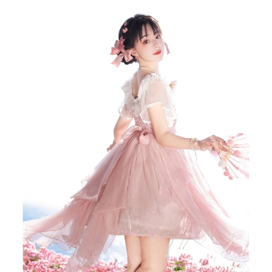 ゴスロリ通販 With U ゴシック ロリィタ ドレス アシンメトリー 薔薇