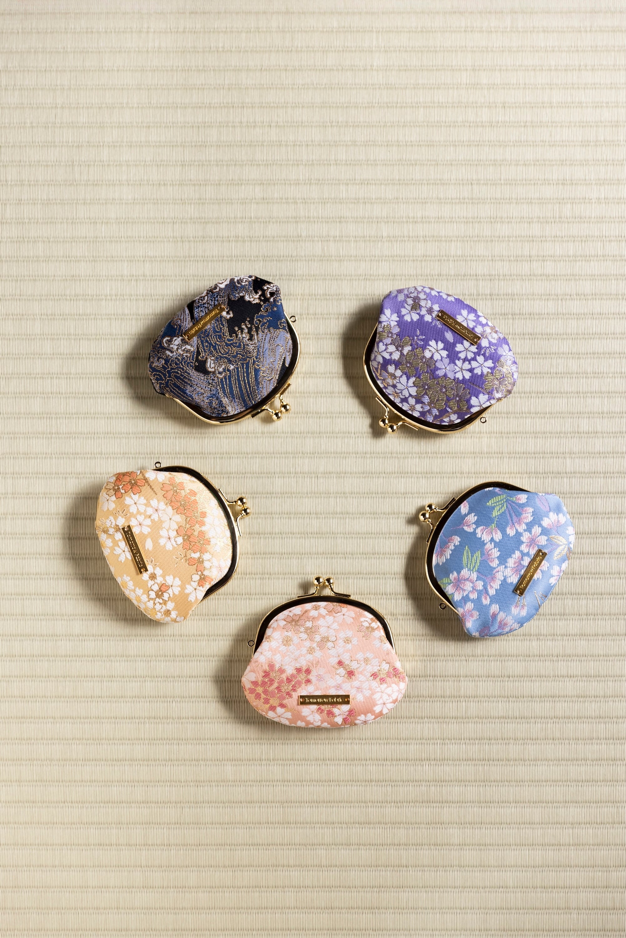 西陣織がま口財布 NAMI / NWG5 | Tomorrow Fabric