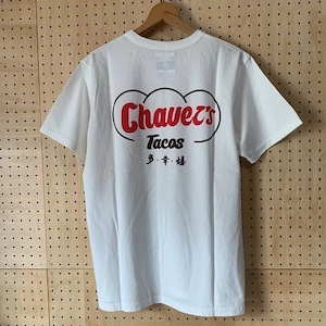 TACOMA FUJI  RECORDS　Chavez’s TACOS TEE　WHITE