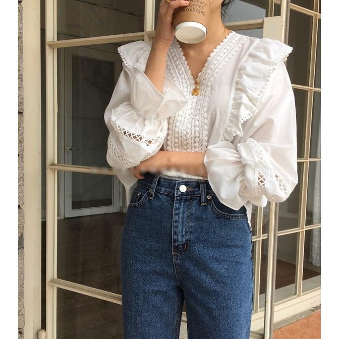 フリル ブラウス レディース 長袖 デコラブラウス トップス シャツ トレンド 春 秋 インナー 透明感あり 通勤 入学式 入園式 シャツ ブラウス フリル トップス レディース 長袖 春 秋 フリル