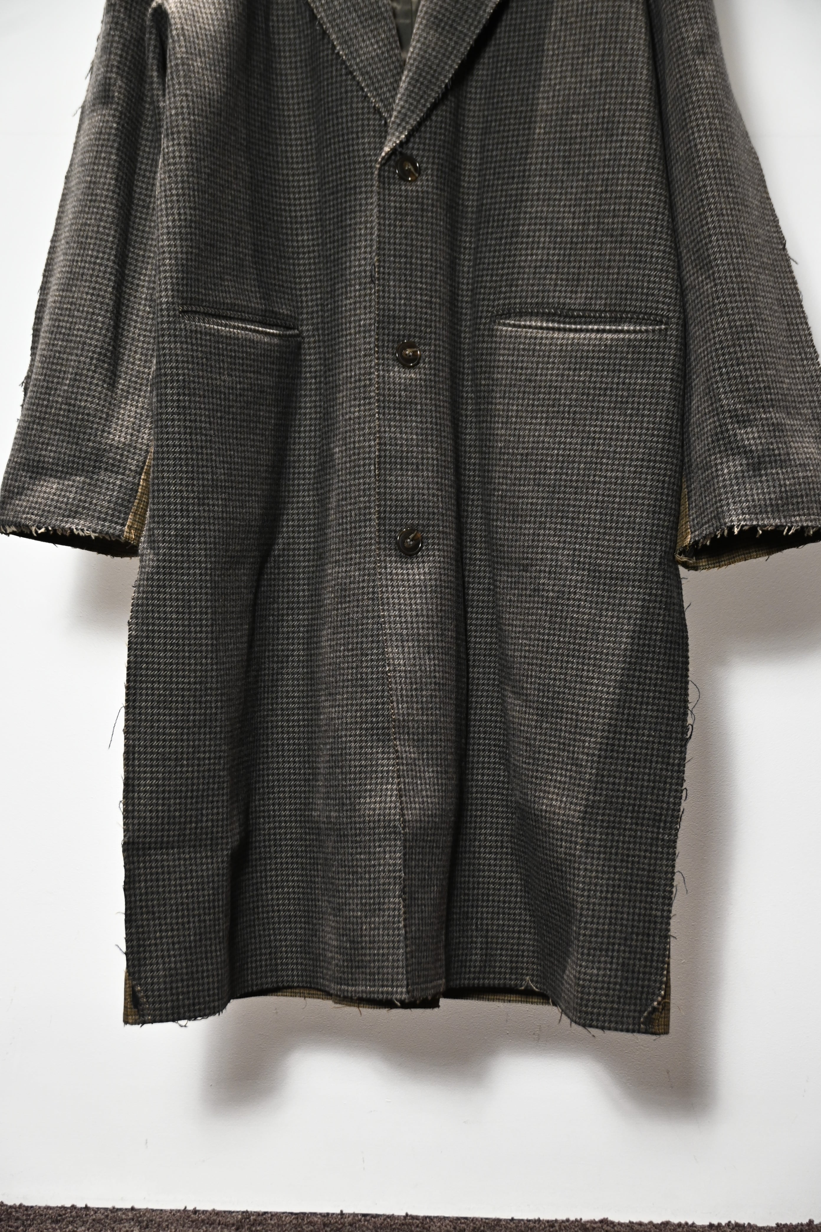25AW】MARTINE ROSE マーティンローズ / HALF&HALF OVERCOAT