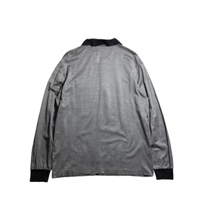 DUNHILL jacquard cotton long sleeves polo shirt
