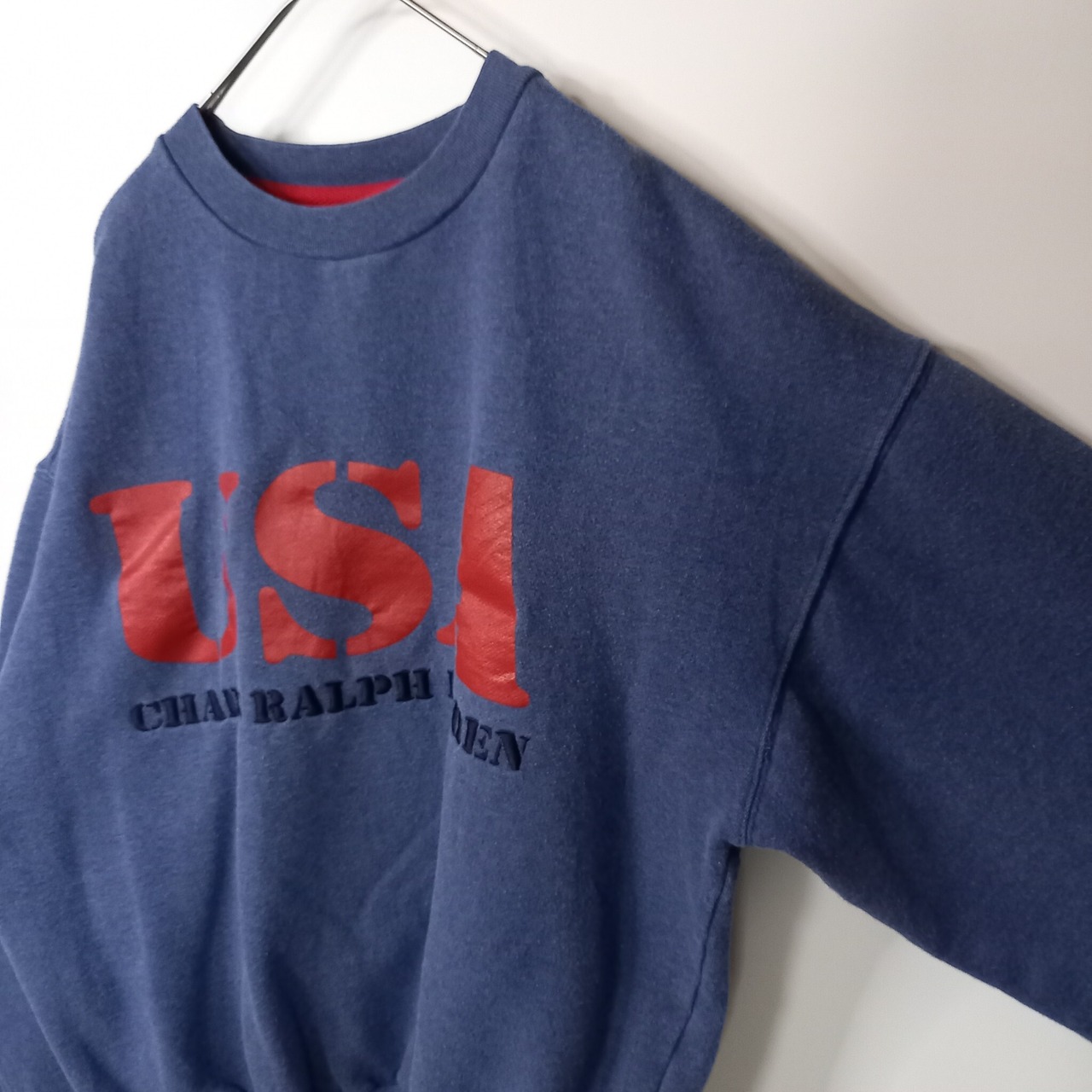 チャップス　ラルフローレン　スウェット　トレーナー　プルオーバー　裏起毛　刺繍