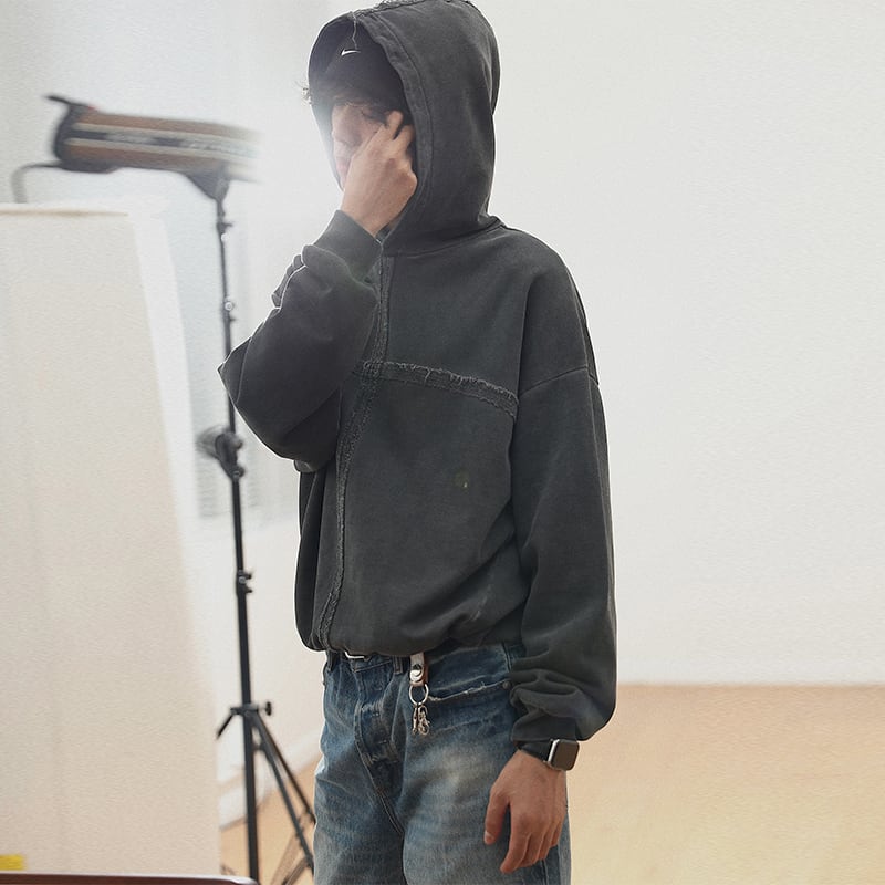 mcmxciii全4色ストリート系無地パーカー【M0007】 | mblueshop