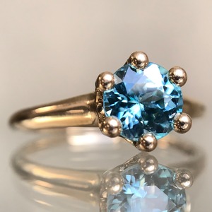 LM7083 K10ブルージルコンリング