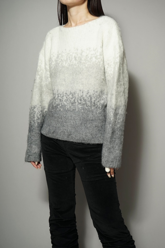 GRADATION SWEATER (GRAY) 2312-02-01E