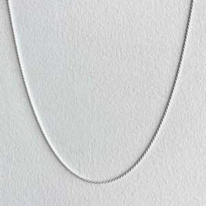 【SV1-34】18inch silver chain necklace
