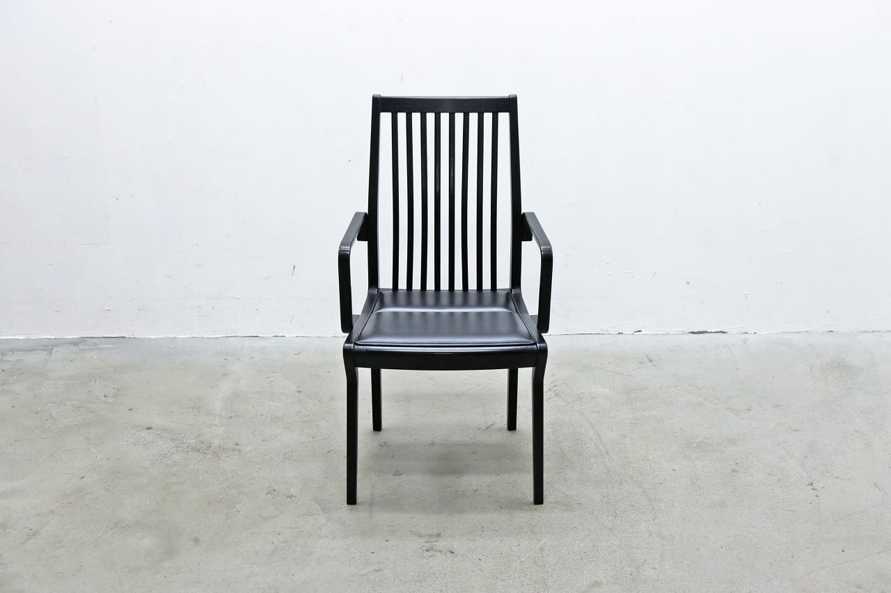 在庫2脚 TENDO 天童木工 アーム 本革 ダイニングチェア ヴィンテージ