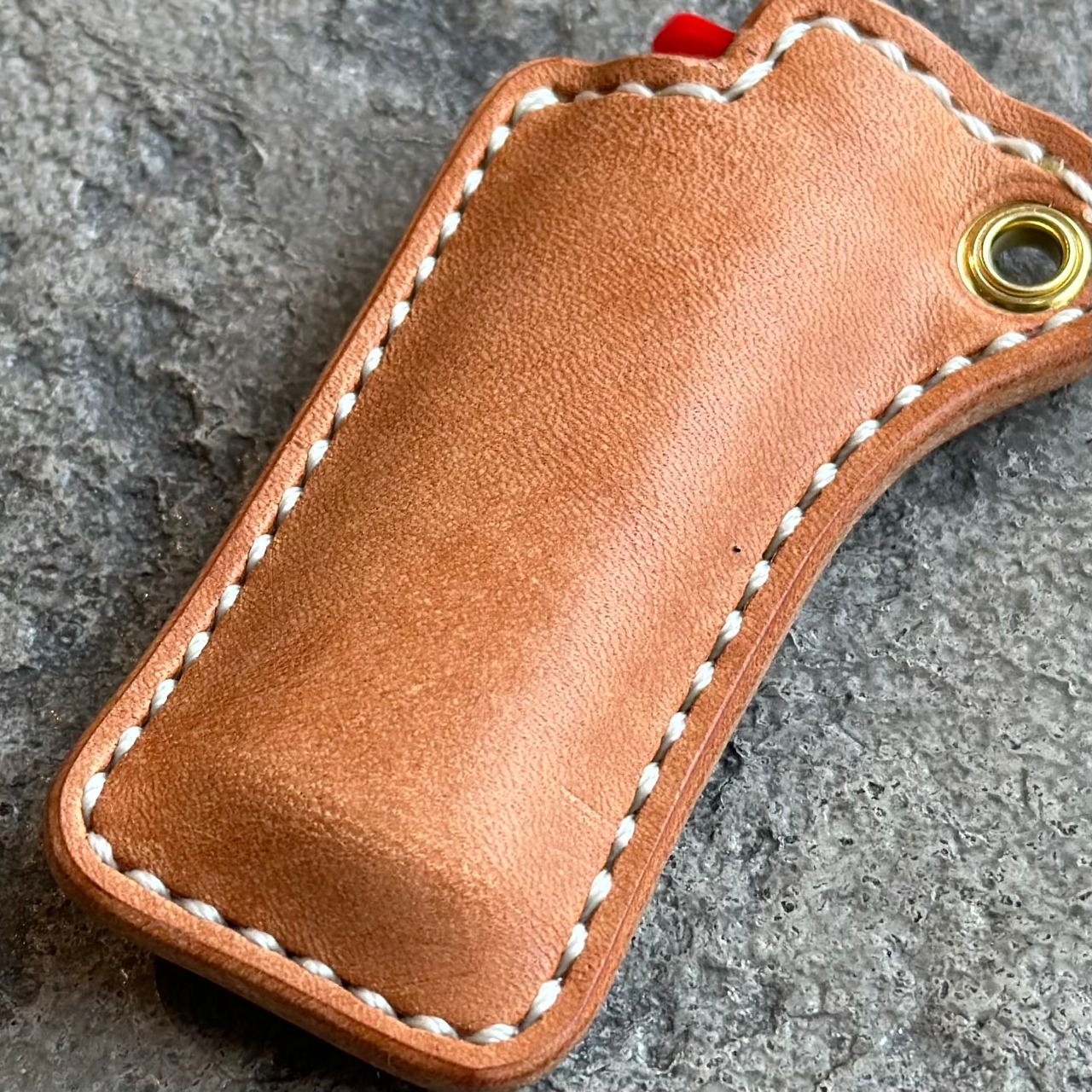 ライターケース アイレット ハンドステッチ カウハイド