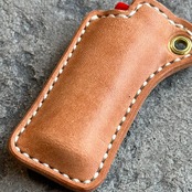 ライターケース アイレット ハンドステッチ カウハイド