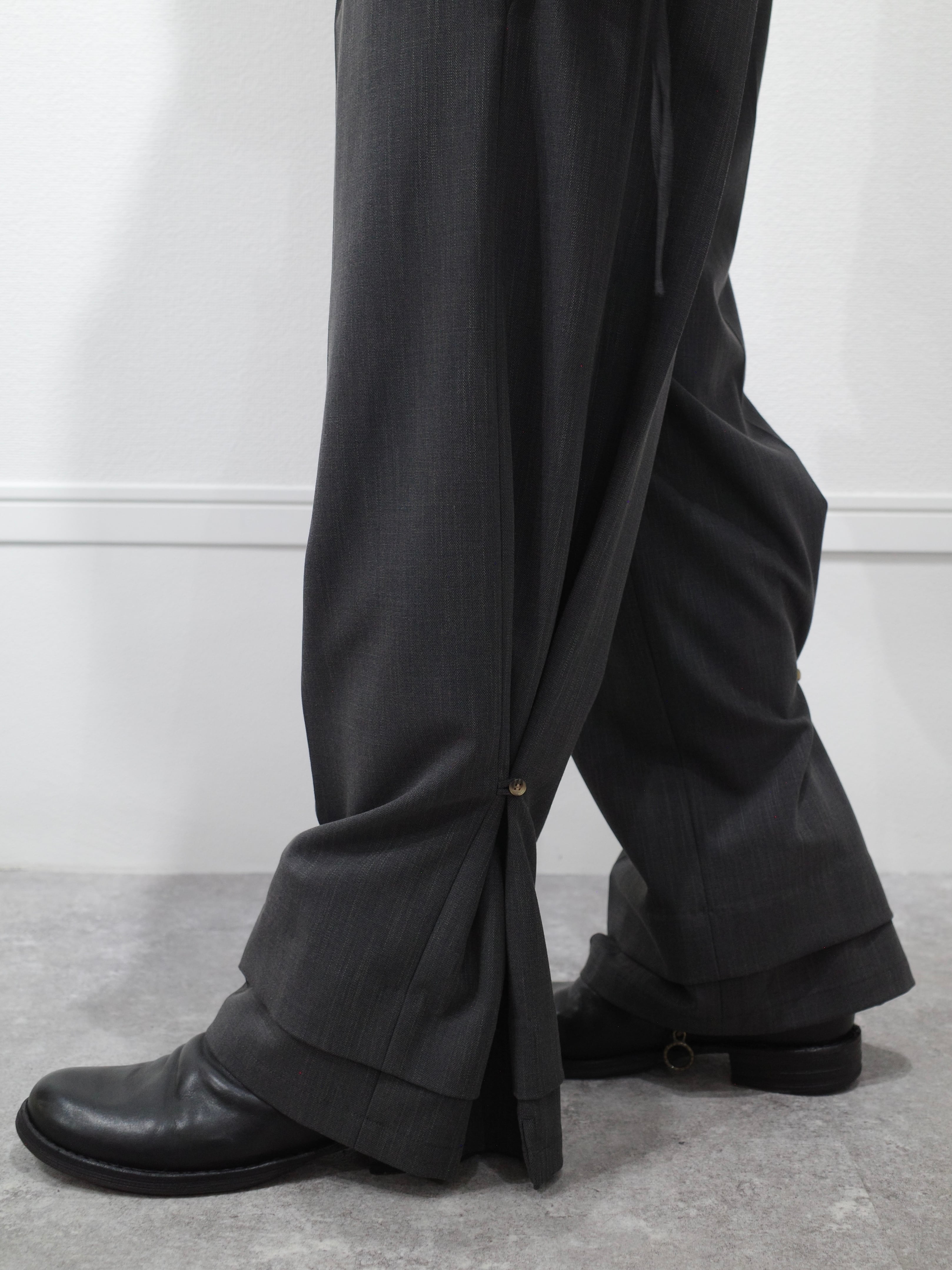 26ss SYUMAN.|Animus. Nu suit trousers(D.Gray) | ampel