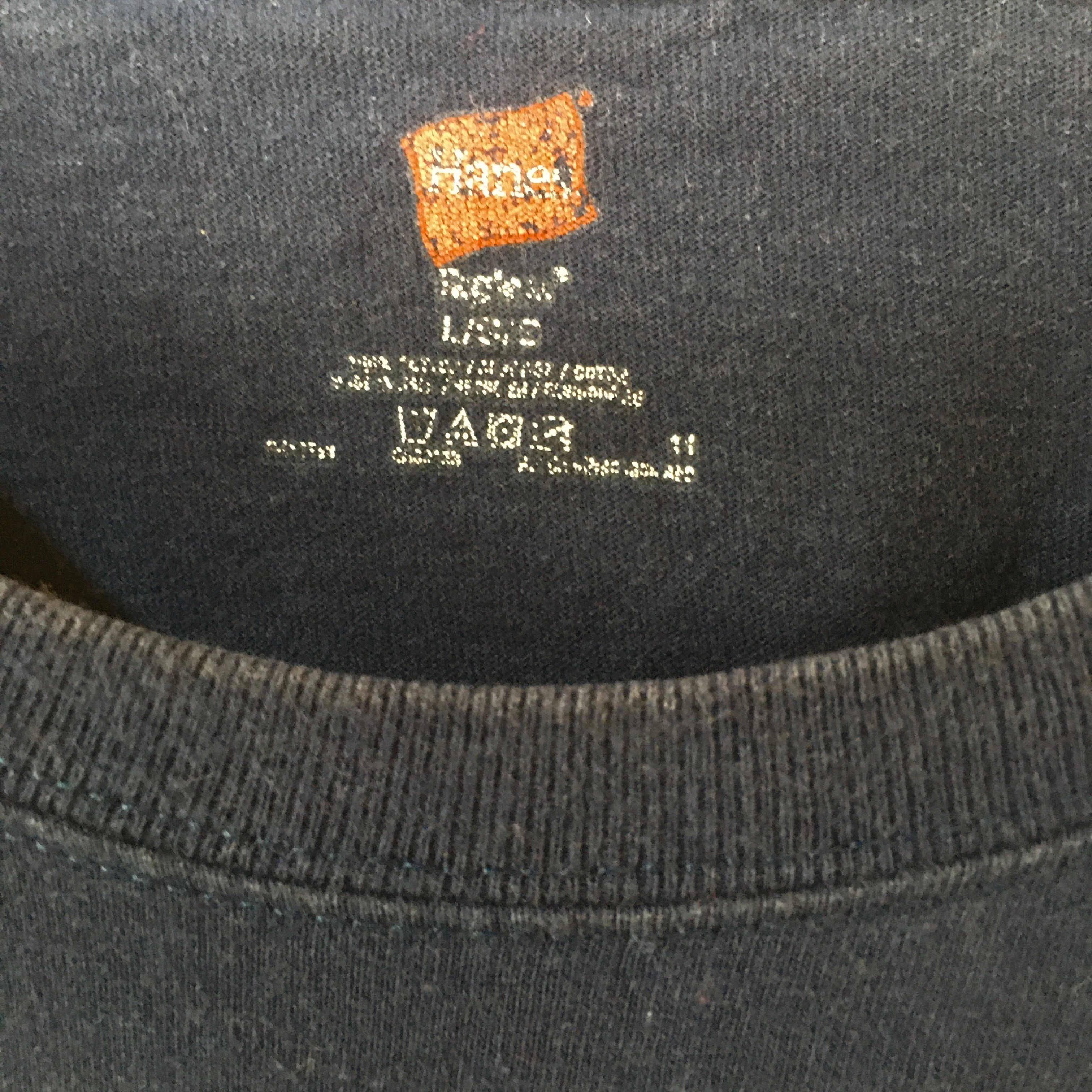 US輸入】Hanes Tシャツ 長袖 EMT 国際救助ロゴ バックプリント | 古着